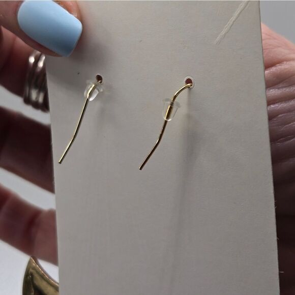 "5/$25" Mismatched Goldtone Bali Boho Goldtone Blue Tassel Dangle Earrings - Picture 8 of 8